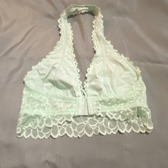 Victoria’s Secret PINK Mint Halter Lace Bralette - Picture 2 of 4